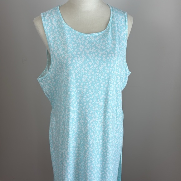 J. Crew Factory Printed knit tie-waist midi dress ditsy floral tiered size xl - Picture 8 of 13